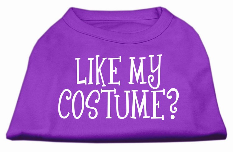 Like my costume? Screen Print Shirt Purple XS